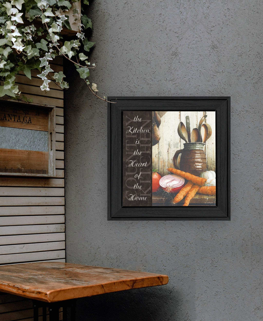 Heart of the Home 1 Black Framed Print Kitchen Wall Art - Homeroots - Flyclothing LLC