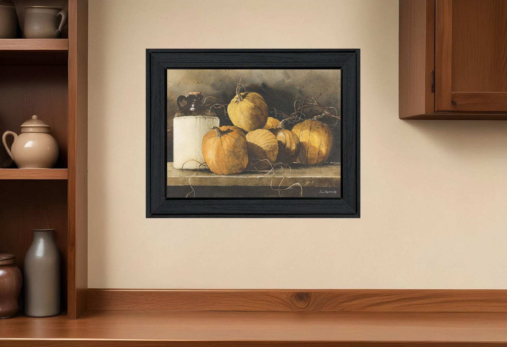 Jugs and Pumpkins 1 Black Framed Print Wall Art - Homeroots - Flyclothing LLC