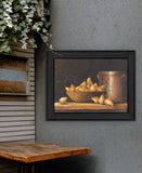 Pears and Crocks 1 Black Framed Print Wall Art - Homeroots - Flyclothing LLC