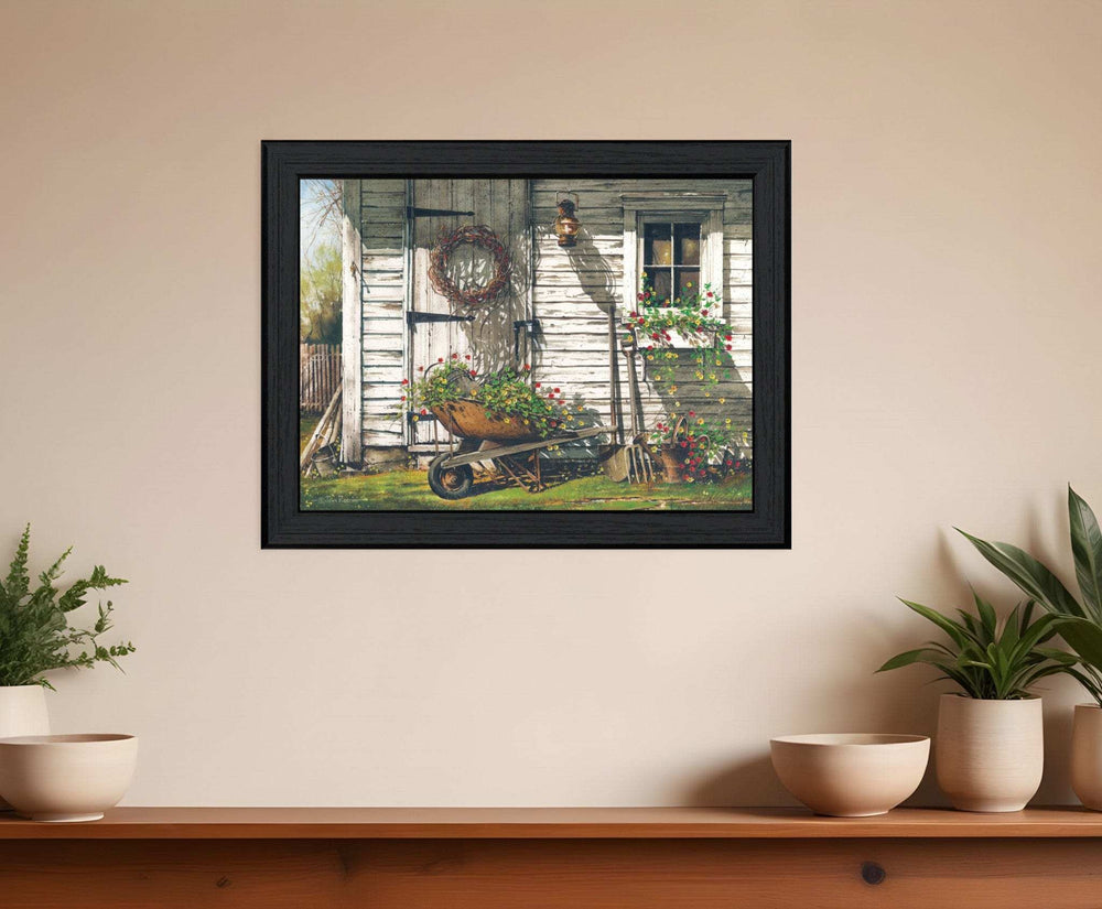 Spring Cleaning 3 Black Framed Print Wall Art - Homeroots - Flyclothing LLC