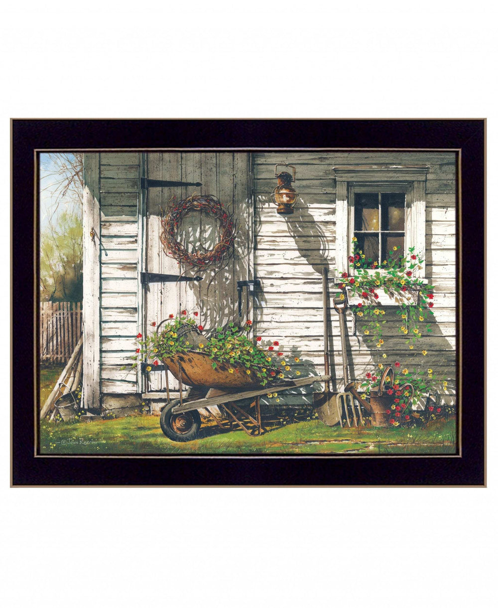 Spring Cleaning 4 Black Framed Print Wall Art - Homeroots - Flyclothing LLC