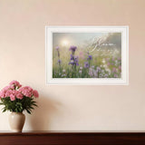 Bloom where you are planted 1 White Framed Print Wall Art - Homeroots - Flyclothing LLC