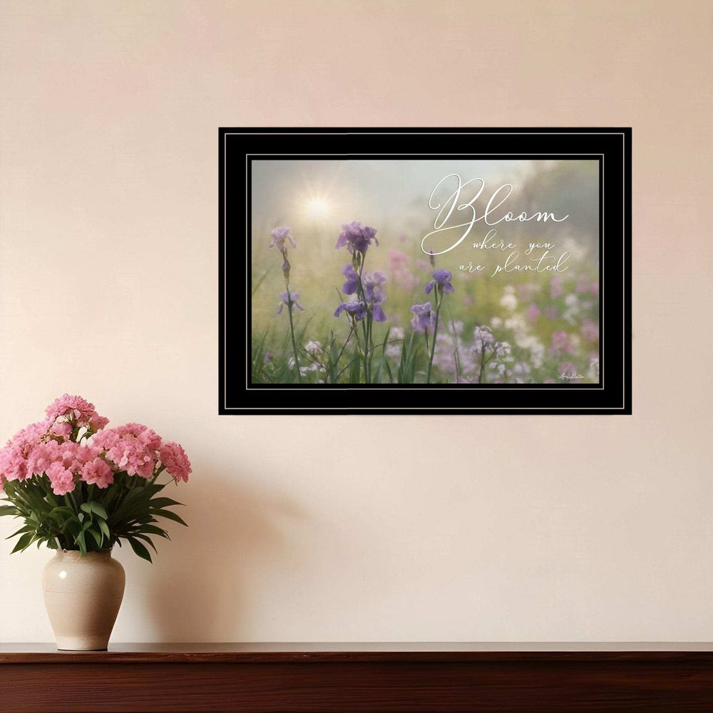 Bloom where you are planted 2 Black Framed Print Wall Art - Homeroots - Flyclothing LLC