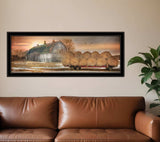 Sunset on the Farm 2 Black Framed Print Wall Art - Homeroots - Flyclothing LLC