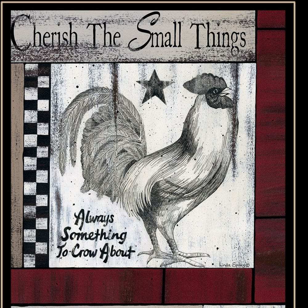 Cherish The Small things 3 Black Framed Print Wall Art - Homeroots - Flyclothing LLC