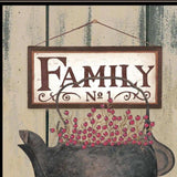 FAMILY NO1 Black Framed Print Wall Art - Homeroots - Flyclothing LLC
