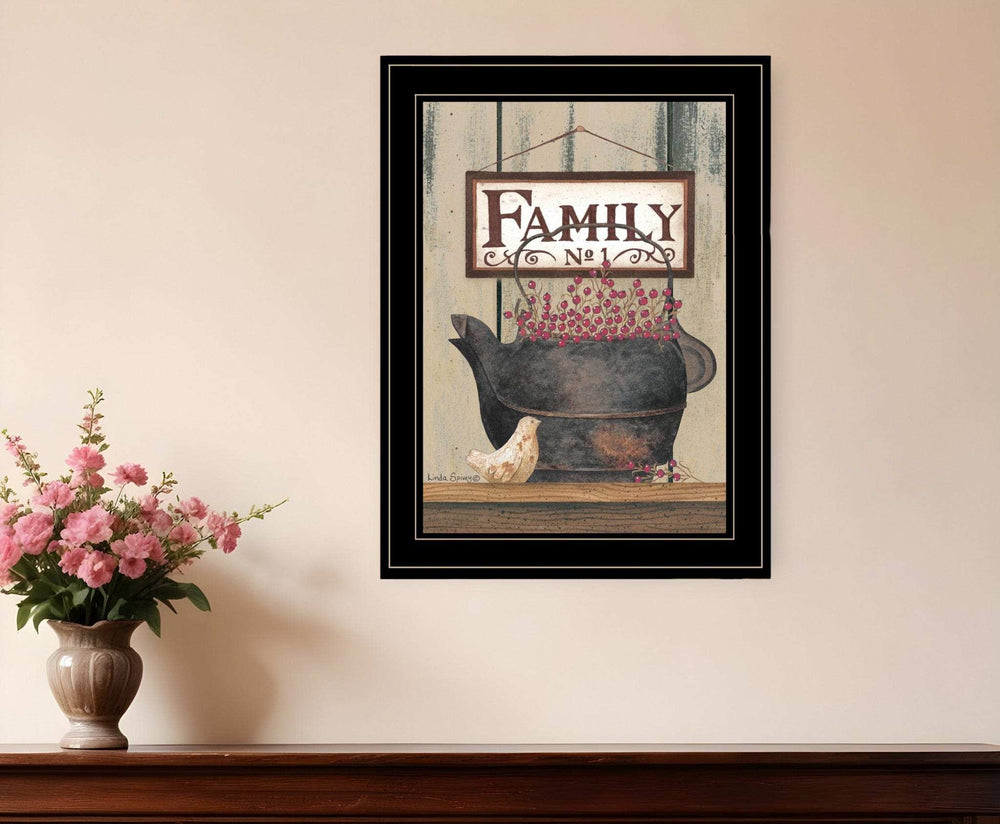 FAMILY NO1 Black Framed Print Wall Art - Homeroots - Flyclothing LLC