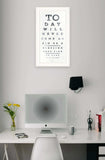 Eye Chart I 2 White Framed Print Wall Art - Homeroots - Flyclothing LLC