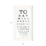 Eye Chart I 2 White Framed Print Wall Art - Homeroots - Flyclothing LLC