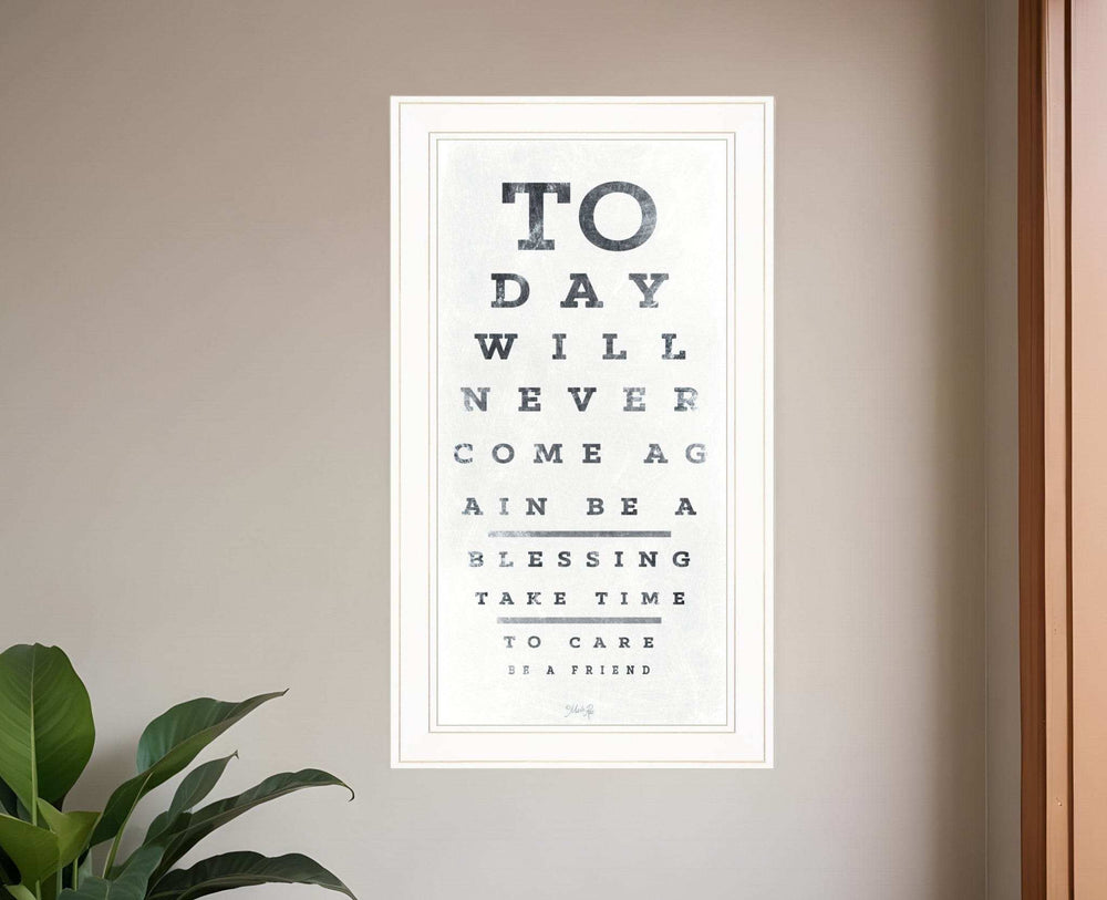 Eye Chart I 2 White Framed Print Wall Art - Homeroots - Flyclothing LLC