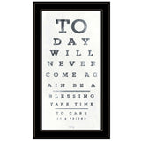 Eye Chart I 3 Black Framed Print Wall Art - Homeroots - Flyclothing LLC