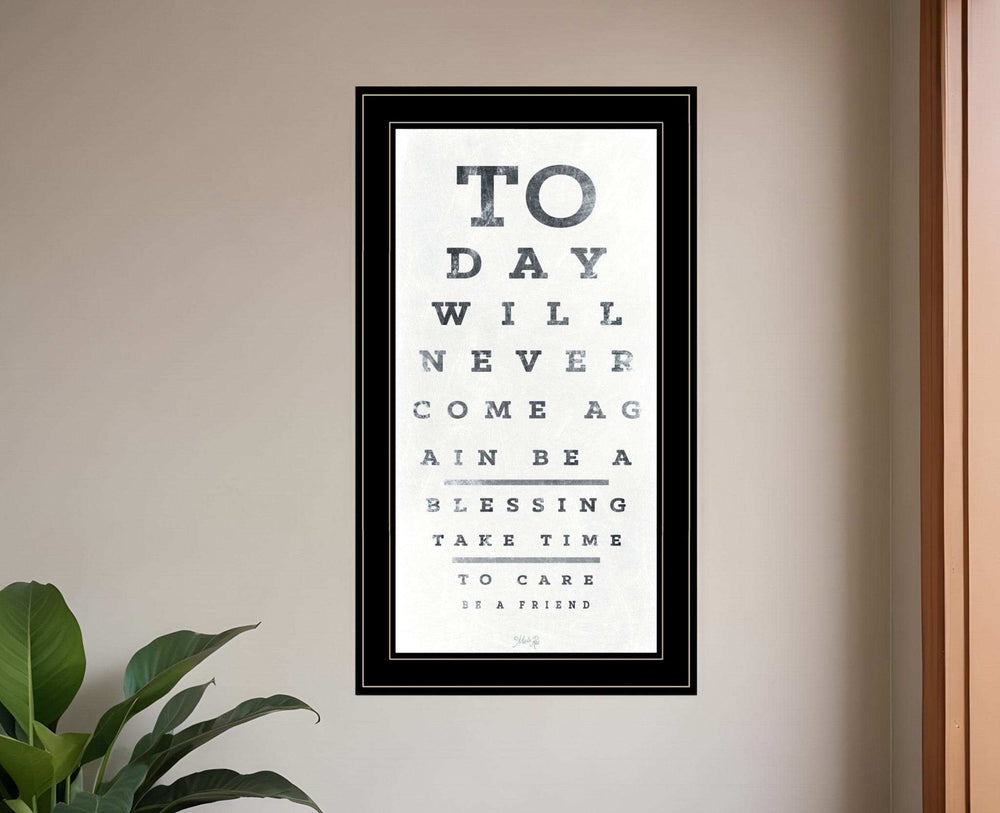 Eye Chart I 3 Black Framed Print Wall Art - Homeroots - Flyclothing LLC