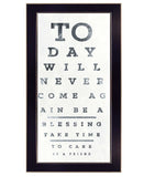 Eye Chart I 4 Black Framed Print Wall Art - Homeroots - Flyclothing LLC