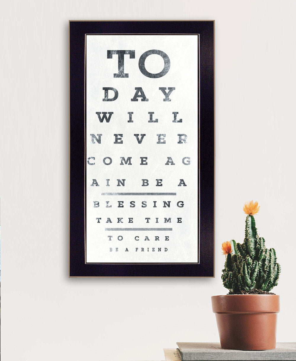 Eye Chart I 4 Black Framed Print Wall Art - Homeroots - Flyclothing LLC