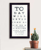 Eye Chart I 4 Black Framed Print Wall Art - Homeroots - Flyclothing LLC