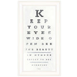 Eye Chart II 2 White Framed Print Wall Art - Homeroots - Flyclothing LLC