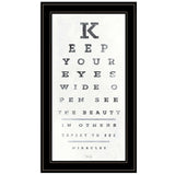 Eye Chart II 3 Black Framed Print Wall Art - Homeroots - Flyclothing LLC