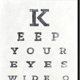 Eye Chart II 3 Black Framed Print Wall Art - Homeroots - Flyclothing LLC