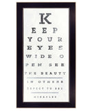 Eye Chart II 4 Black Framed Print Wall Art - Homeroots - Flyclothing LLC