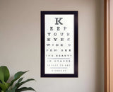 Eye Chart II 4 Black Framed Print Wall Art - Homeroots - Flyclothing LLC
