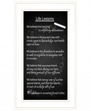 Life Lessons 3 White Framed Print Wall Art - Homeroots - Flyclothing LLC
