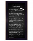 Life Lessons 5 Black Framed Print Wall Art - Homeroots - Flyclothing LLC