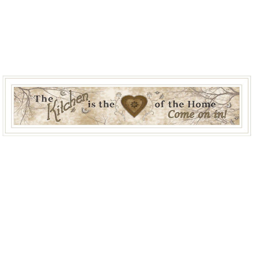 Love of Nature Kitchen or Heart of Then Home 1 White Framed Print Kitchen Wall Art - Homeroots - Flyclothing LLC