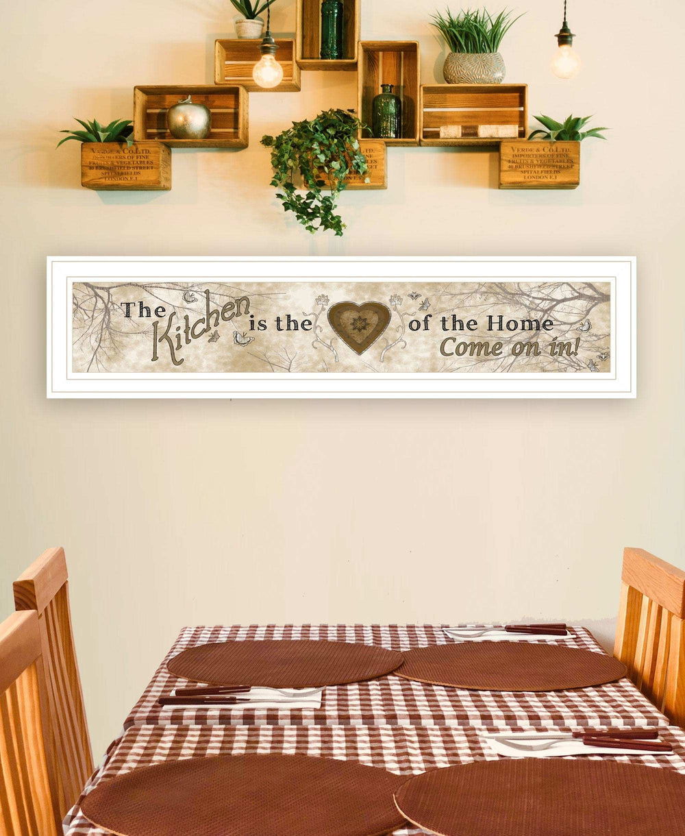Love of Nature Kitchen or Heart of Then Home 1 White Framed Print Kitchen Wall Art - Homeroots - Flyclothing LLC