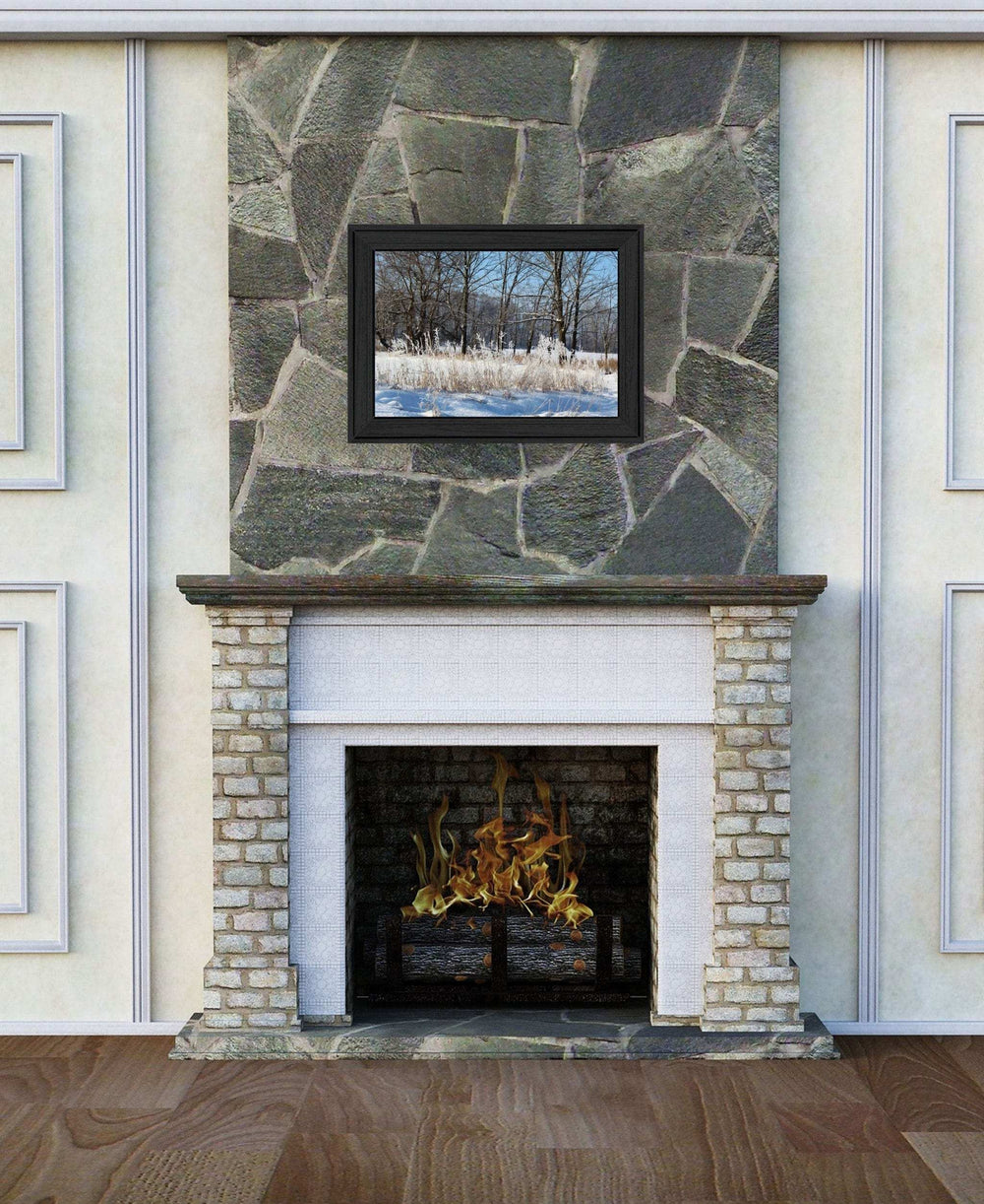 Natures Simple Blessings 1 Black Framed Print Wall Art - Homeroots - Flyclothing LLC