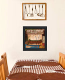 Red Canoe Lodge 2 Black Framed Print Wall Art - Homeroots - Flyclothing LLC