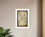 Nina Says 1 White Framed Print Wall Art - Homeroots - Flyclothing LLC