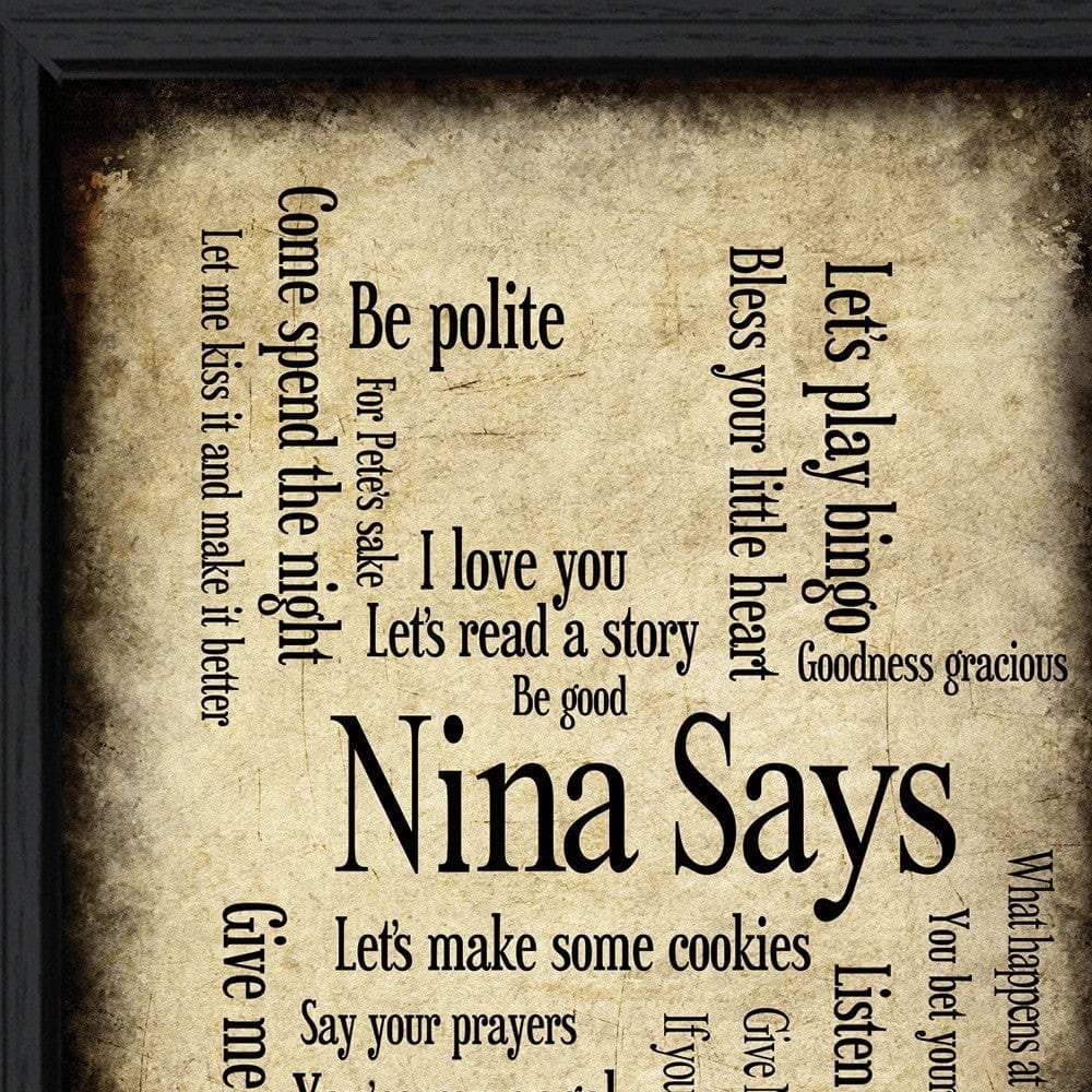 Nina Says 2 Black Framed Print Wall Art - Homeroots - Flyclothing LLC