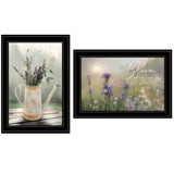 Set Of Two Bloom Where You are Planted 2 Black Framed Print Wall Art - Homeroots - Flyclothing LLC