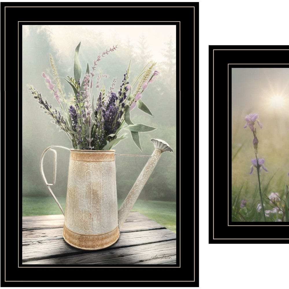 Set Of Two Bloom Where You are Planted 2 Black Framed Print Wall Art - Homeroots - Flyclothing LLC