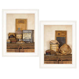 Set Of Two Creek Water Laundry White Framed Print Bathroom Wall Art - Homeroots - Flyclothing LLC