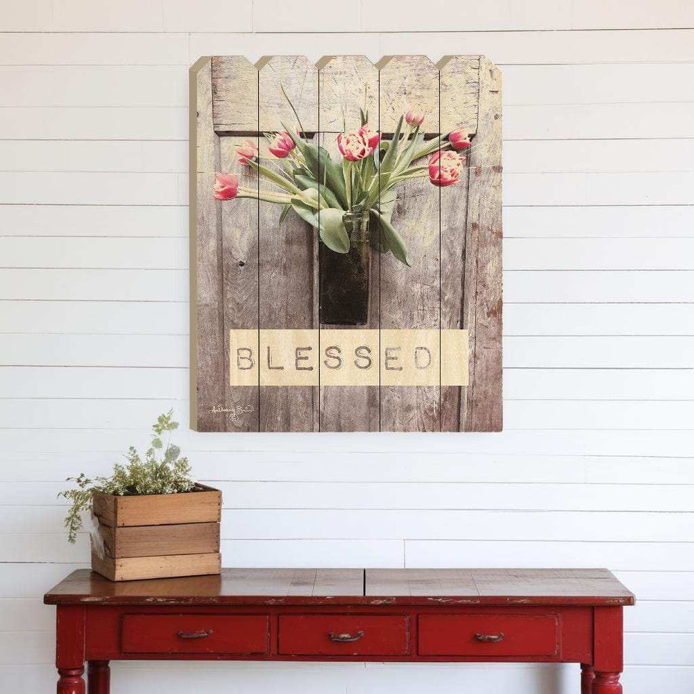 Blessed Tulips Unframed Print Wall Art - Homeroots - Flyclothing LLC