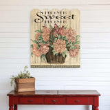 Home Sweet Home Peonies Unframed Print Wall Art - Homeroots - Flyclothing LLC