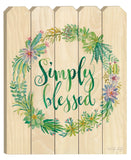 Simply Blessed Unframed Print Wall Art - Homeroots - Flyclothing LLC