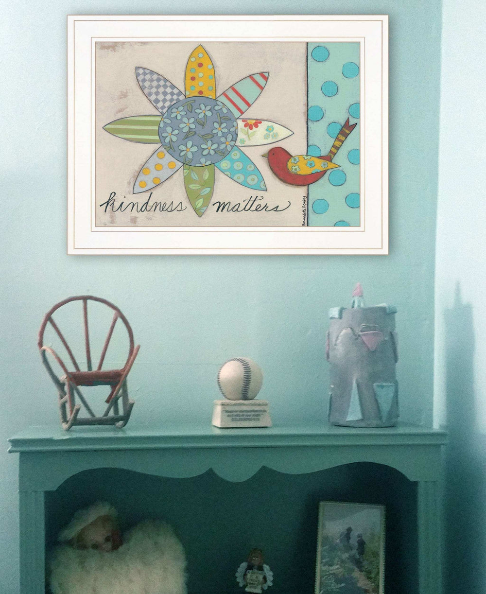 Kindness Matters 1 White Framed Print Wall Art - Homeroots - Flyclothing LLC