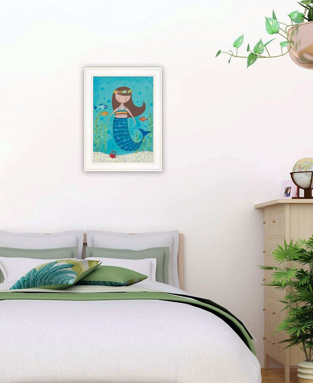 Under the Sea 3 White Framed Print Wall Art - Homeroots - Flyclothing LLC
