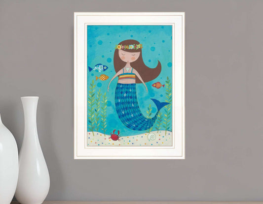 Under the Sea 3 White Framed Print Wall Art - Homeroots - Flyclothing LLC