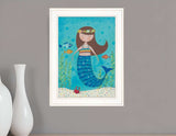 Under the Sea 3 White Framed Print Wall Art - Homeroots - Flyclothing LLC
