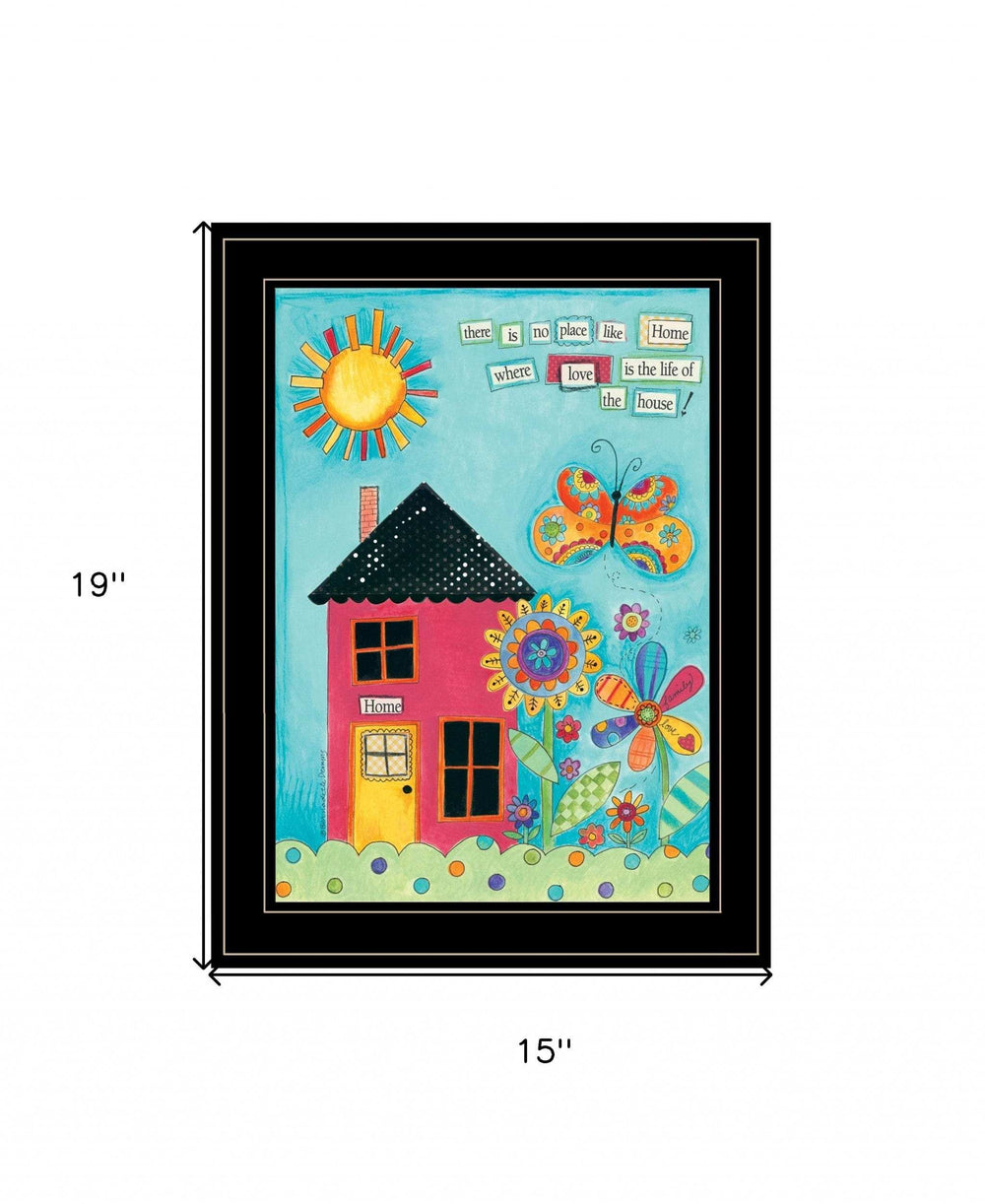 No Place Like Home 2 Black Framed Print Wall Art - Homeroots - Flyclothing LLC