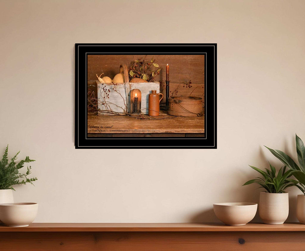 Gathering The Harvest 3 Black Framed Print Kitchen Wall Art - Homeroots - Flyclothing LLC