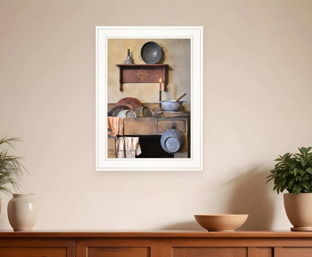 The Kitchen Sink 2 White Framed Print Kitchen Wall Art - Homeroots - Flyclothing LLC