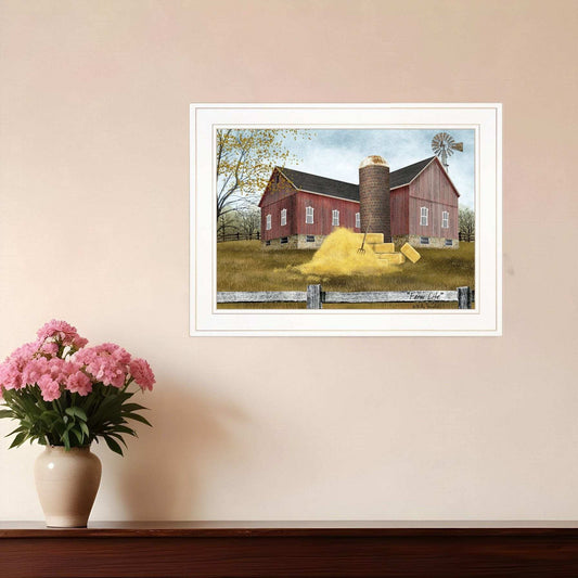Farm Life 2 White Framed Print Wall Art - Homeroots - Flyclothing LLC
