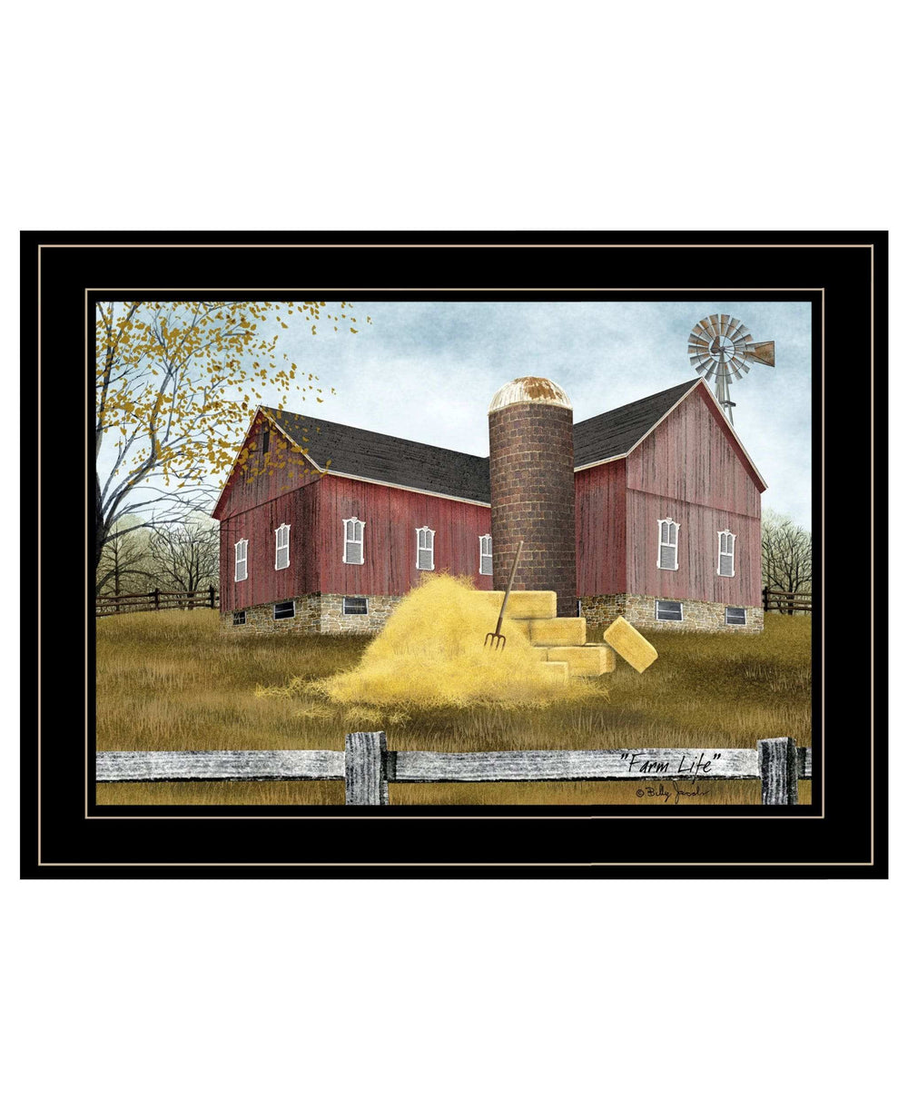 Farm Life 3 Black Framed Print Wall Art - Homeroots - Flyclothing LLC