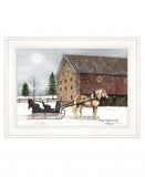 Dashing Through The Snow 1 White Framed Print Wall Art - Homeroots - Flyclothing LLC