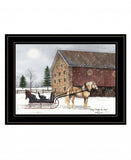 Dashing Through The Snow 2 Black Framed Print Wall Art - Homeroots - Flyclothing LLC