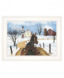 Sleigh Bells Ring 2 White Framed Print Wall Art - Homeroots - Flyclothing LLC